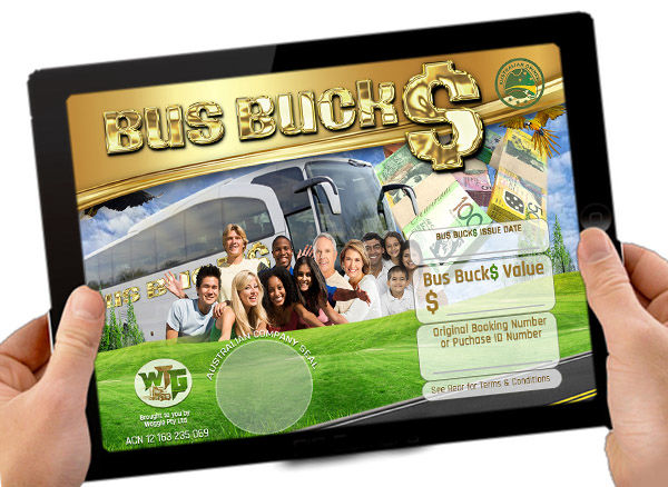 Cooee Tours Rewards everyone who take wine, cruise, golf, food, nature, adventure tours with Bus Bucks